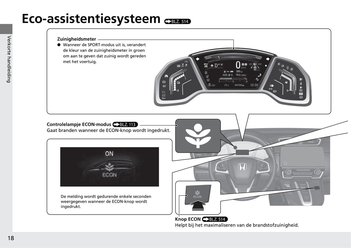 2018-2019 Honda CR-V Hybrid Owner's Manual | Dutch