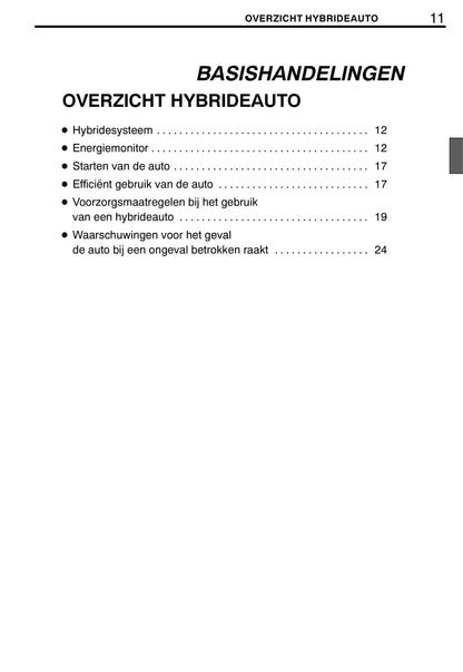 2008-2009 Lexus RX 400h Gebruikershandleiding | Nederlands