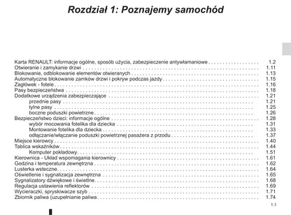 2016-2017 Renault Captur Bedienungsanleitung | Polnisch