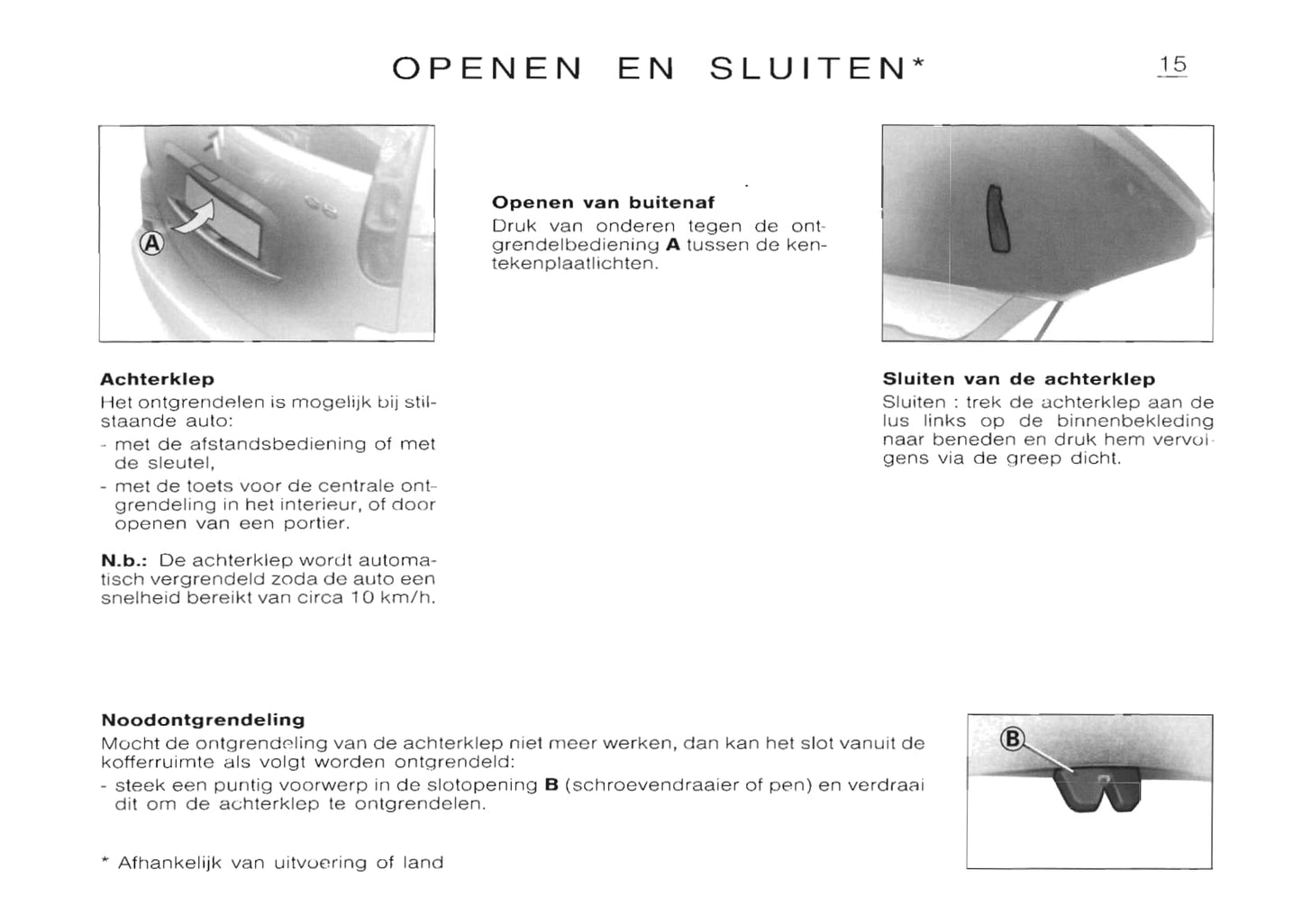 2001-2002 Citroën Saxo Gebruikershandleiding | Nederlands