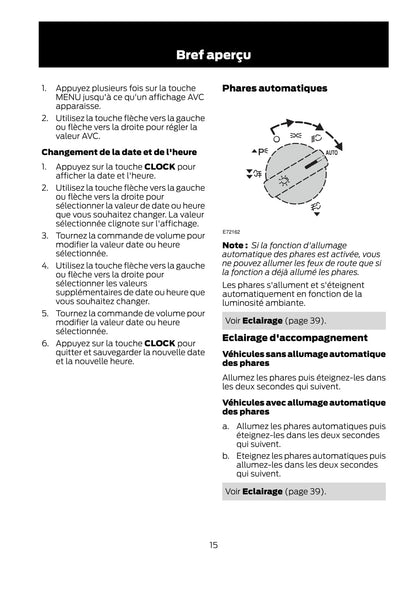 2011-2012 Ford Fusion Gebruikershandleiding | Frans