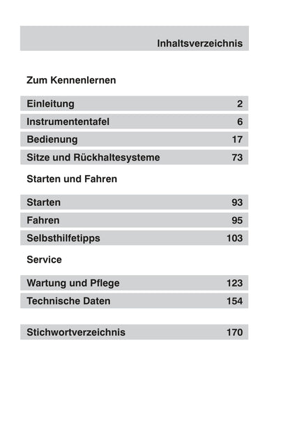 2003-2006 Ford StreetKa Owner's Manual | German