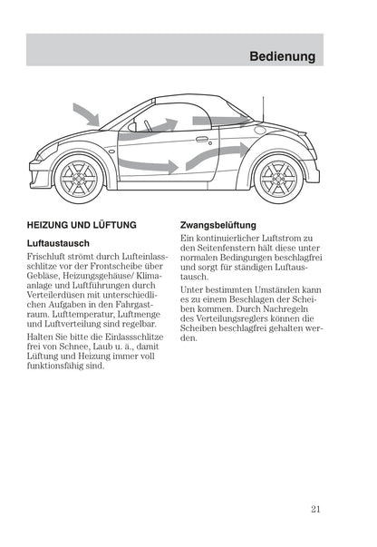 2003-2006 Ford StreetKa Owner's Manual | German