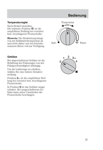 2003-2006 Ford StreetKa Owner's Manual | German