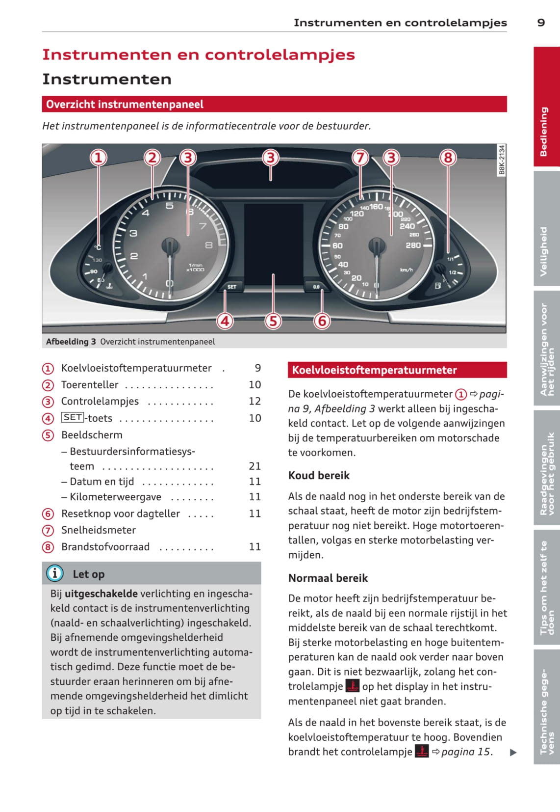 2011-2015 Audi A4/A4 Avant/A4 allroad/S4/S4 Avant Owner's Manual | Dutch