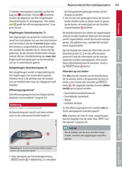 2011-2015 Audi A4/A4 Avant/A4 allroad/S4/S4 Avant Owner's Manual | Dutch