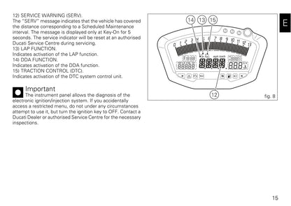 2009-2011 Ducati Superbike Owner's Manual | English