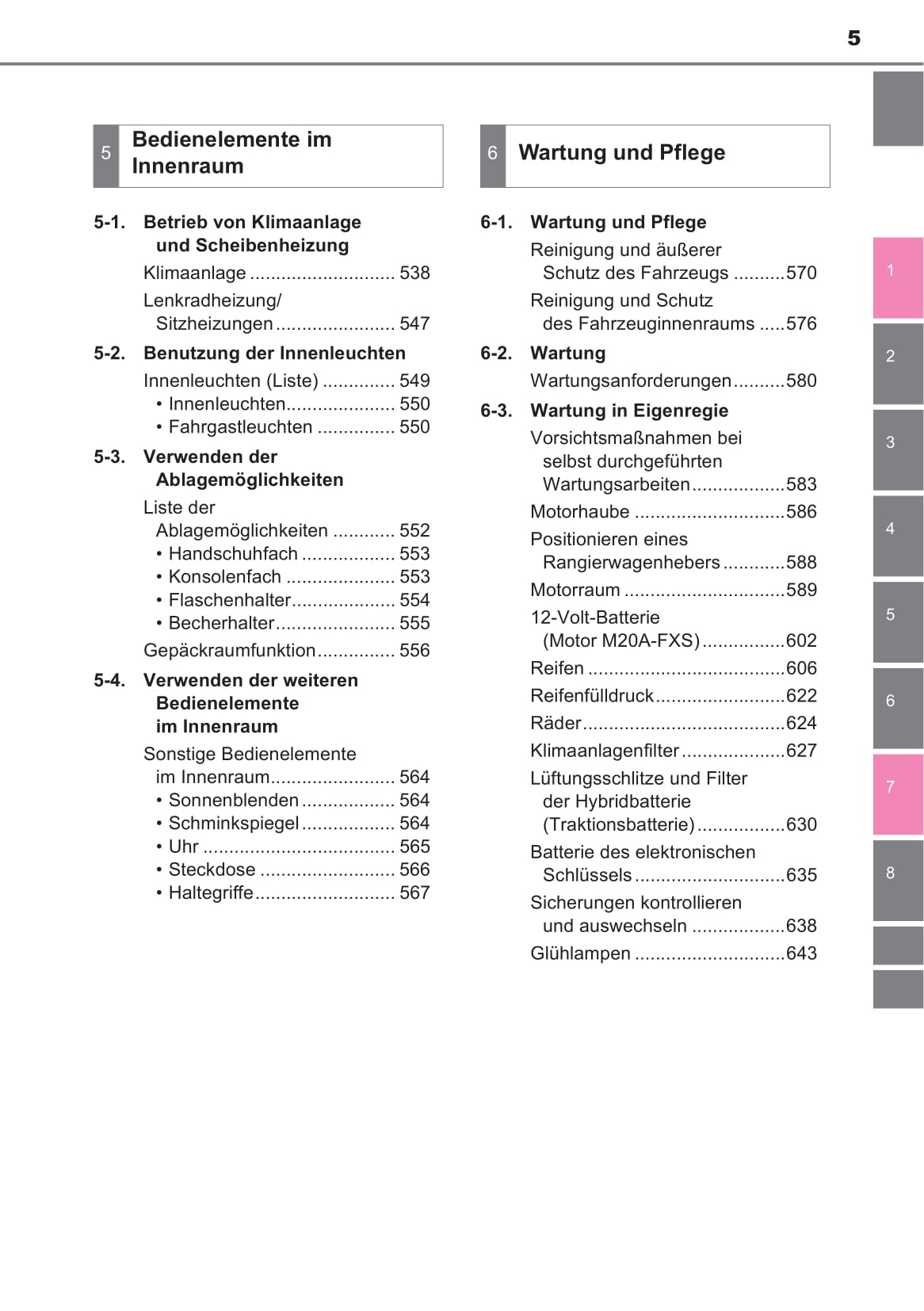 2019-2020 Toyota C-HR Hybrid Owner's Manual | German