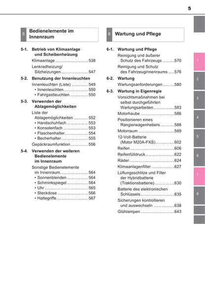 2019-2020 Toyota C-HR Hybrid Owner's Manual | German