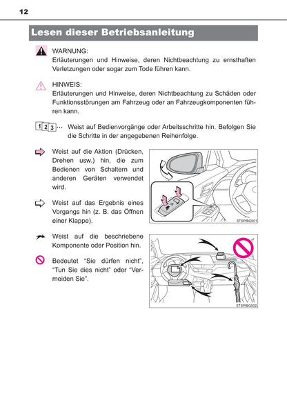 2019-2020 Toyota C-HR Hybrid Owner's Manual | German