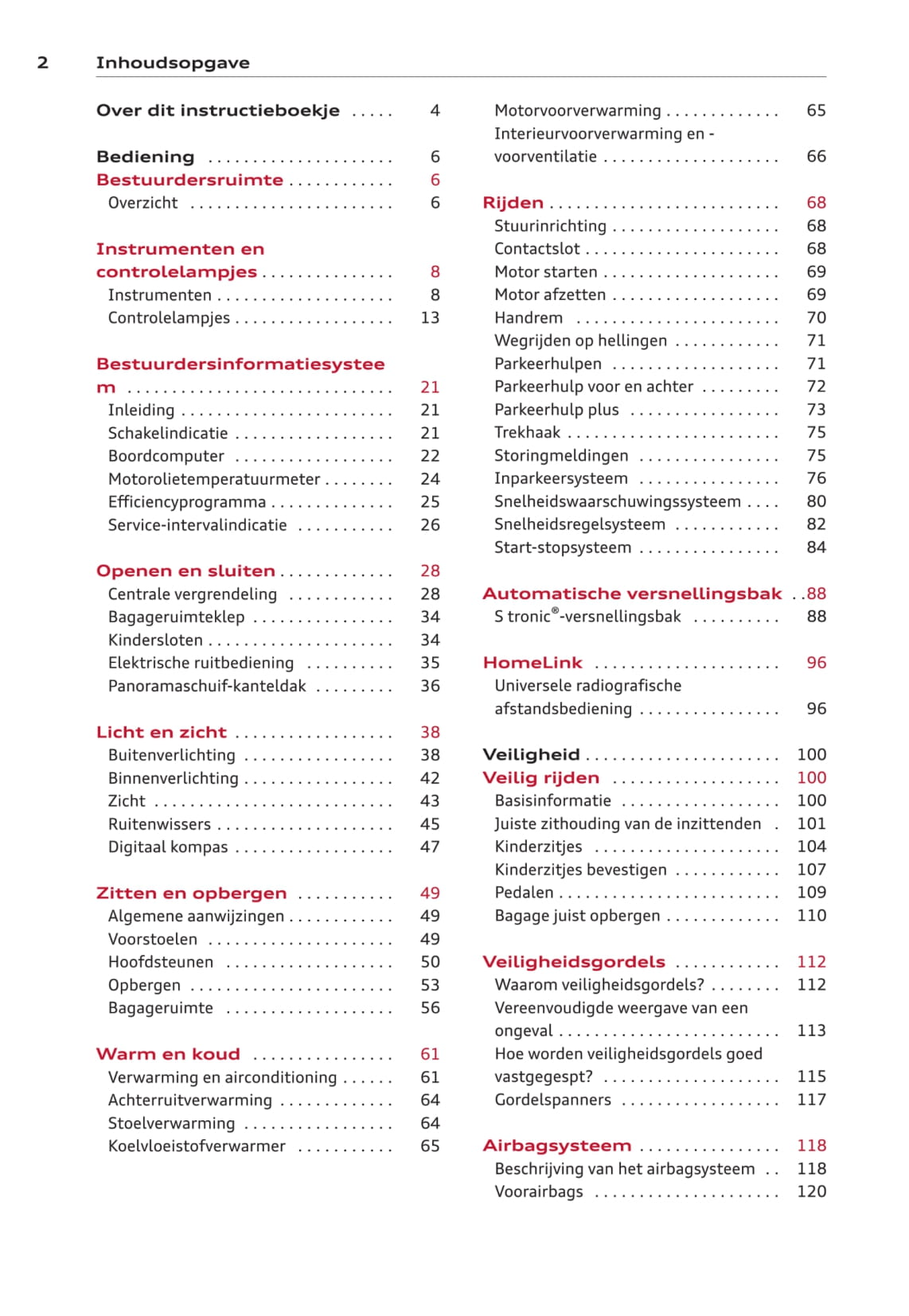 2008-2011 Audi A3 Gebruikershandleiding | Nederlands