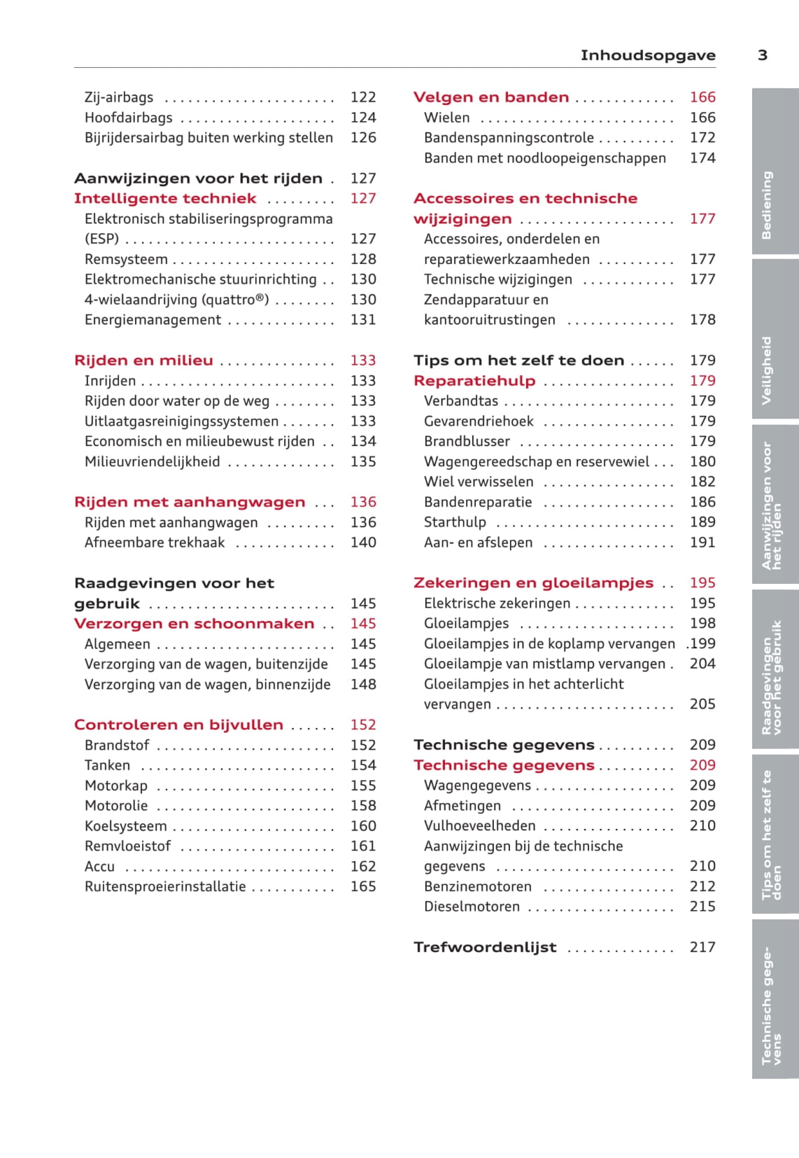 2008-2011 Audi A3 Gebruikershandleiding | Nederlands