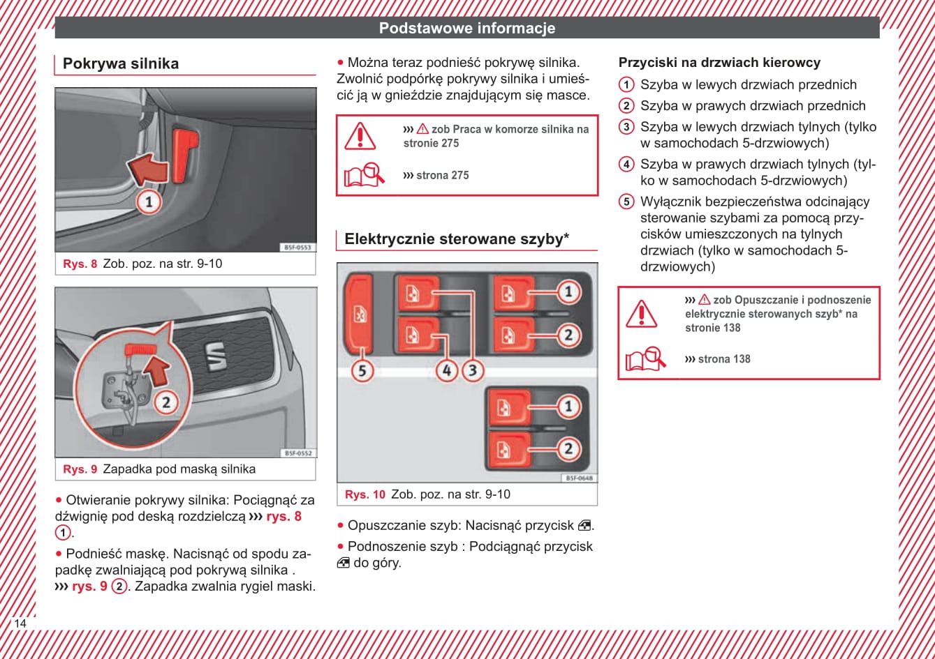 2015-2016 Seat Leon Owner's Manual | Polish