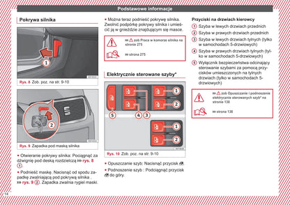 2015-2016 Seat Leon Owner's Manual | Polish