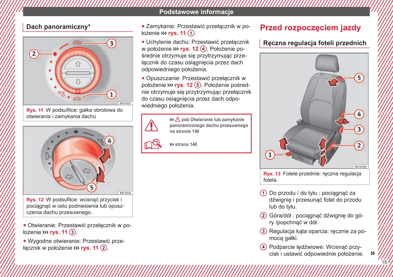 2015-2016 Seat Leon Owner's Manual | Polish