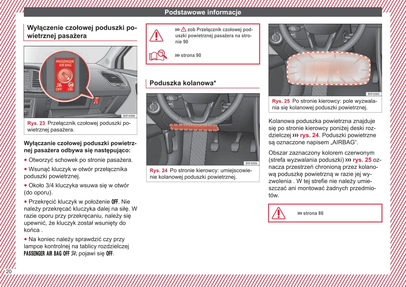 2015-2016 Seat Leon Owner's Manual | Polish