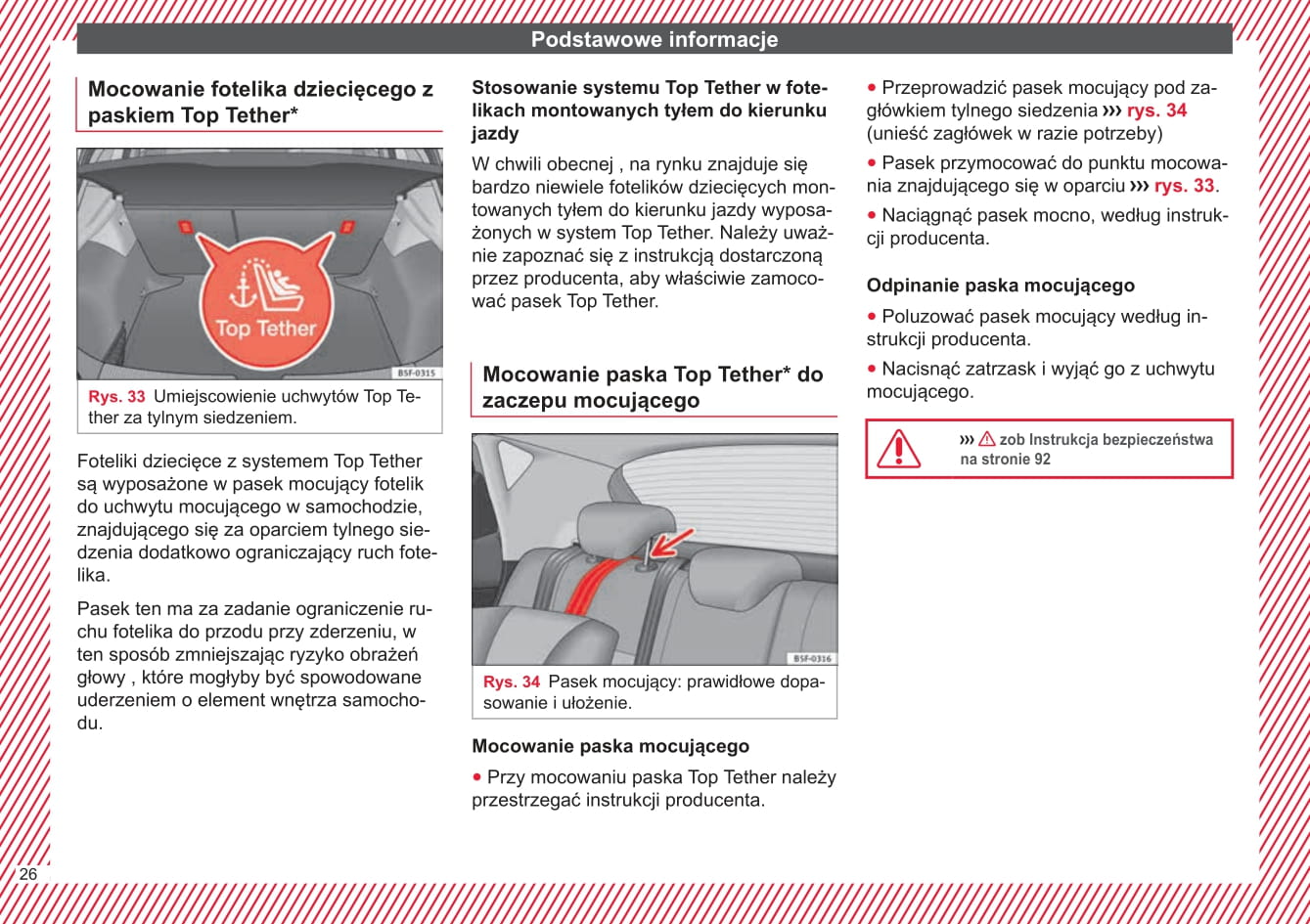 2015-2016 Seat Leon Owner's Manual | Polish