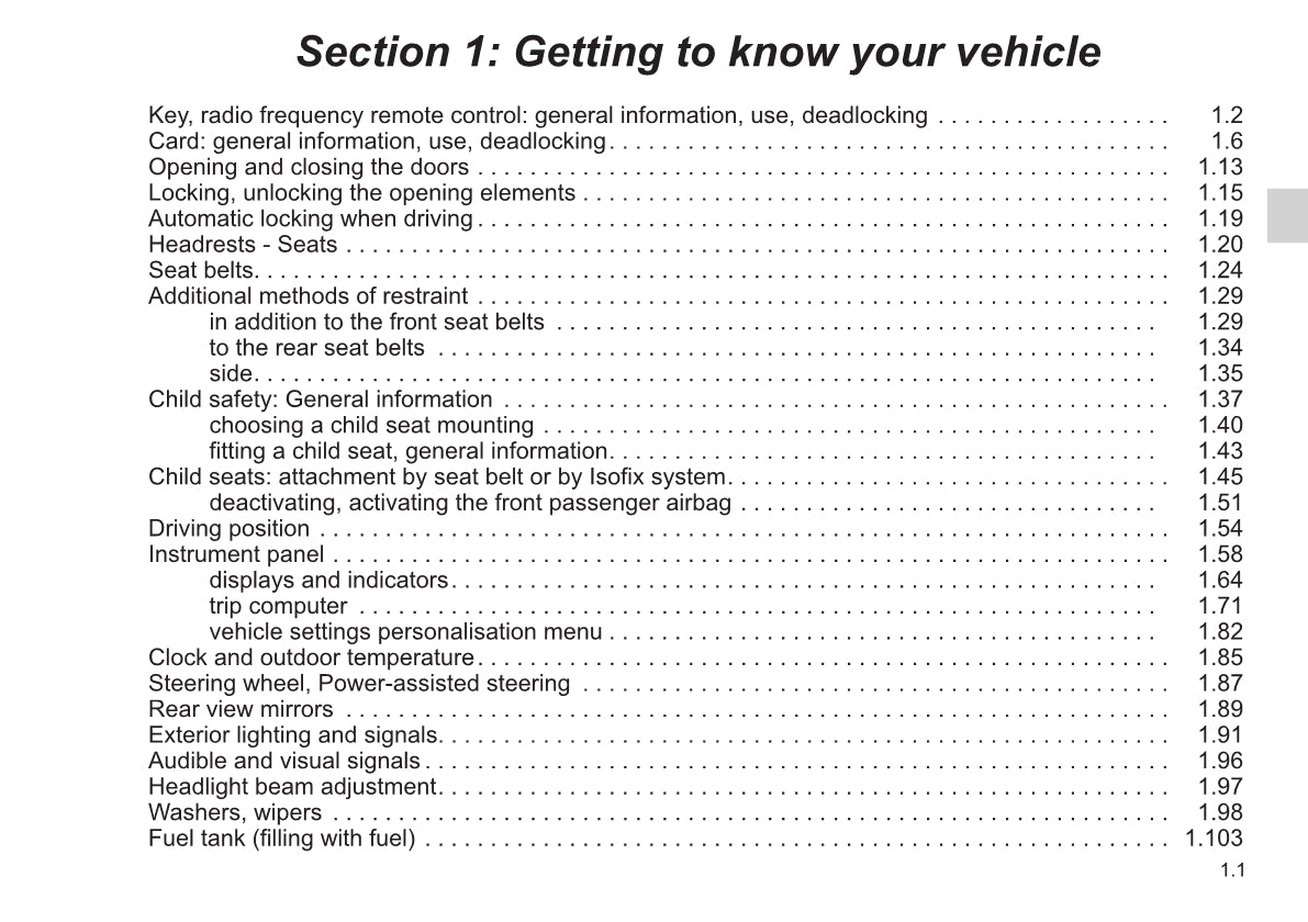 2021-2022 Renault Arkana/Mégane Conquest Owner's Manual | English