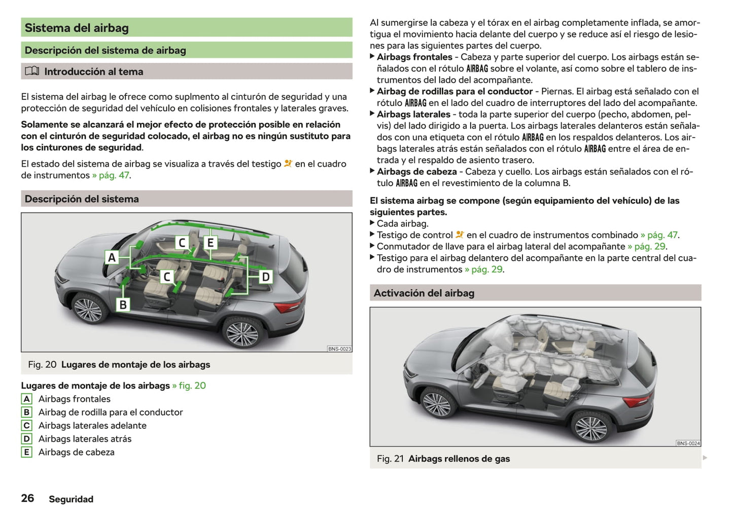 2017-2021 Skoda Kodiaq Manuel du propriétaire | Espagnol