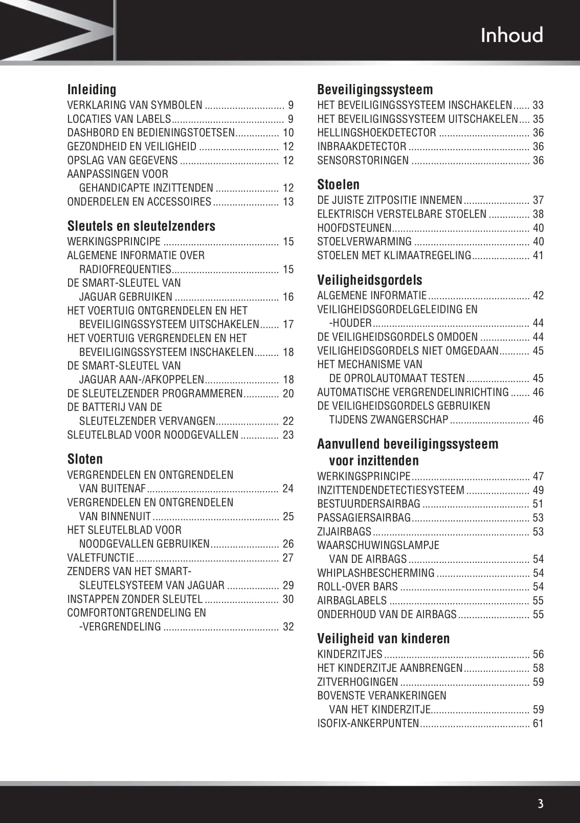 2011-2012 Jaguar XK Owner's Manual | Dutch