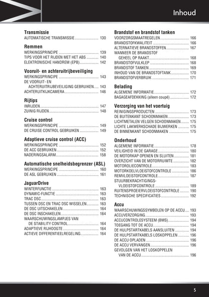 2011-2012 Jaguar XK Owner's Manual | Dutch