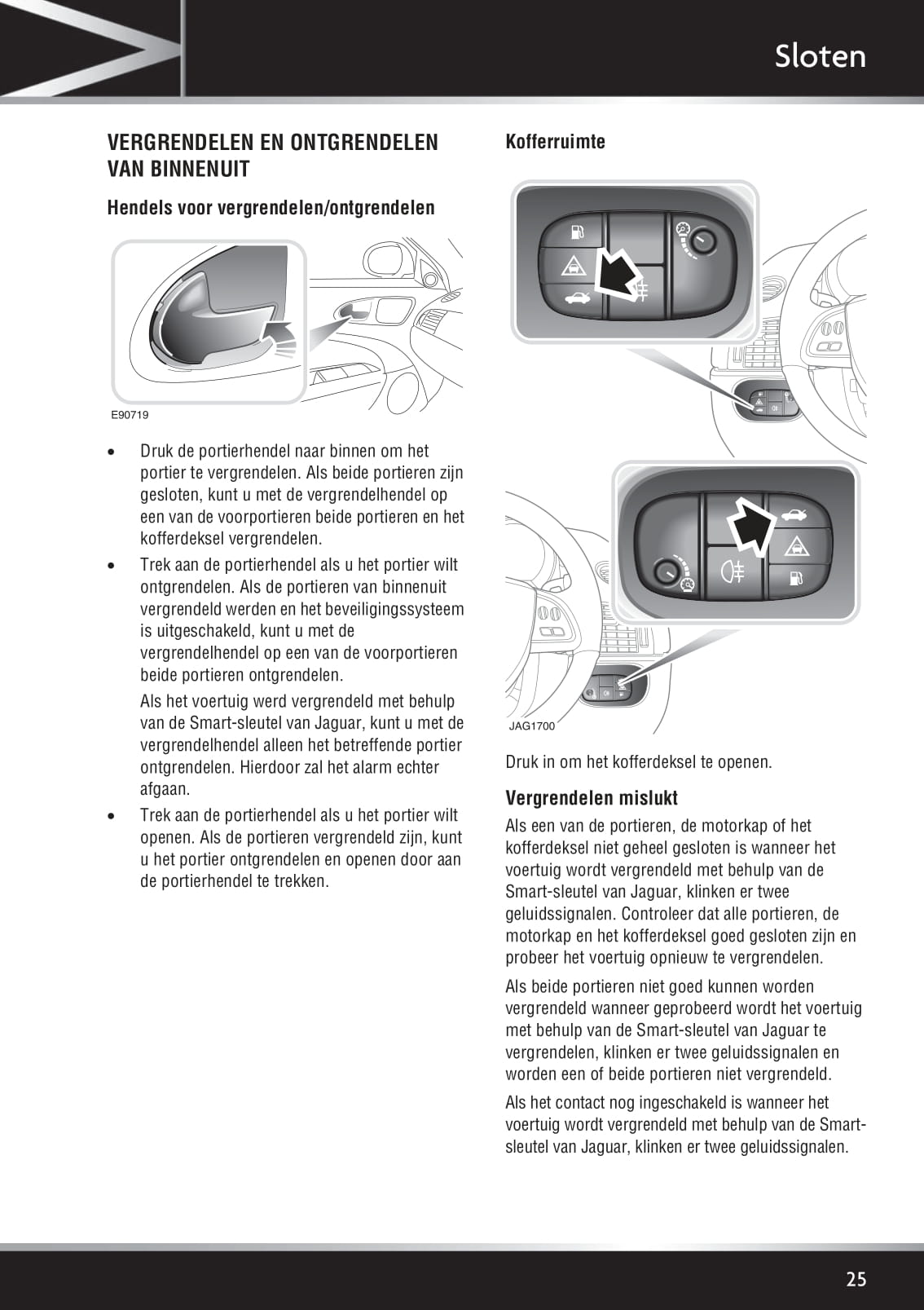 2011-2012 Jaguar XK Owner's Manual | Dutch