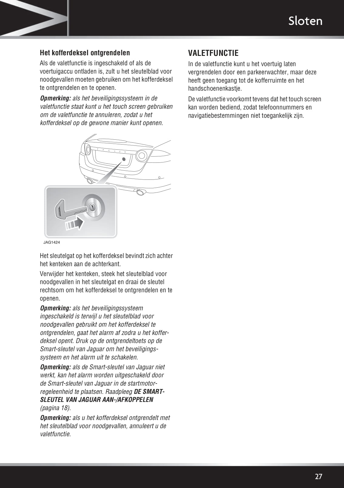 2011-2012 Jaguar XK Owner's Manual | Dutch