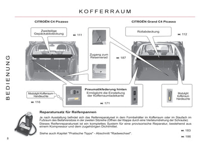 2011-2013 Citroën C4 Picasso/Grand C4 Picasso Gebruikershandleiding | Duits