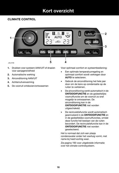 2005-2006 Jaguar XJ Owner's Manual | Dutch