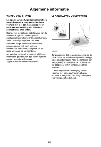 2005-2006 Jaguar XJ Owner's Manual | Dutch