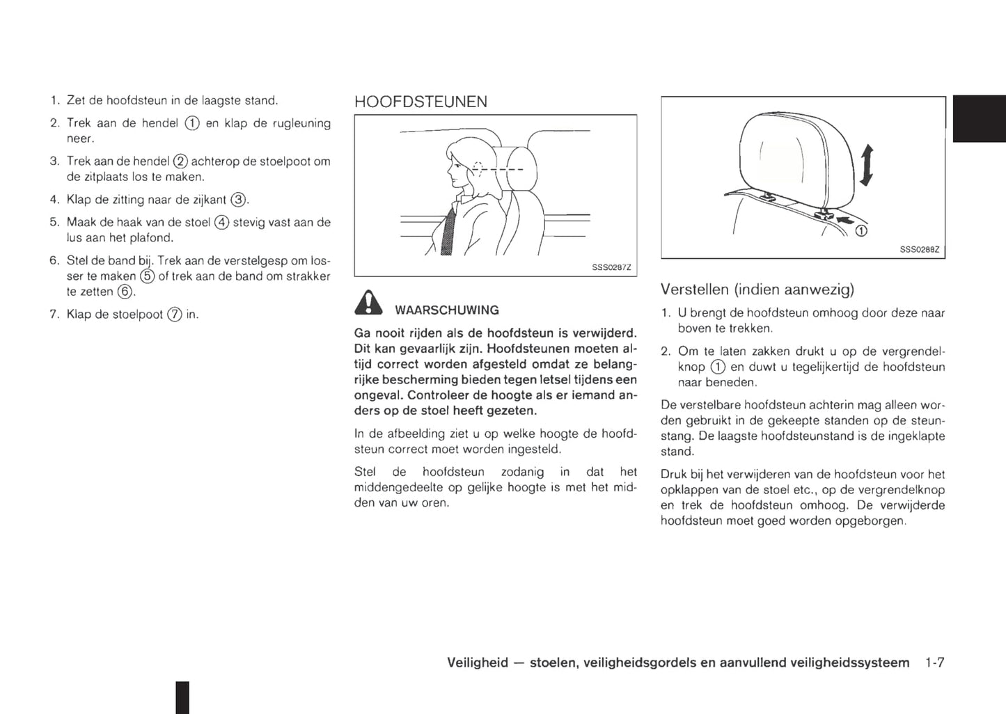 2011-2012 Nissan NV200/NV200 Evalia Owner's Manual | Dutch