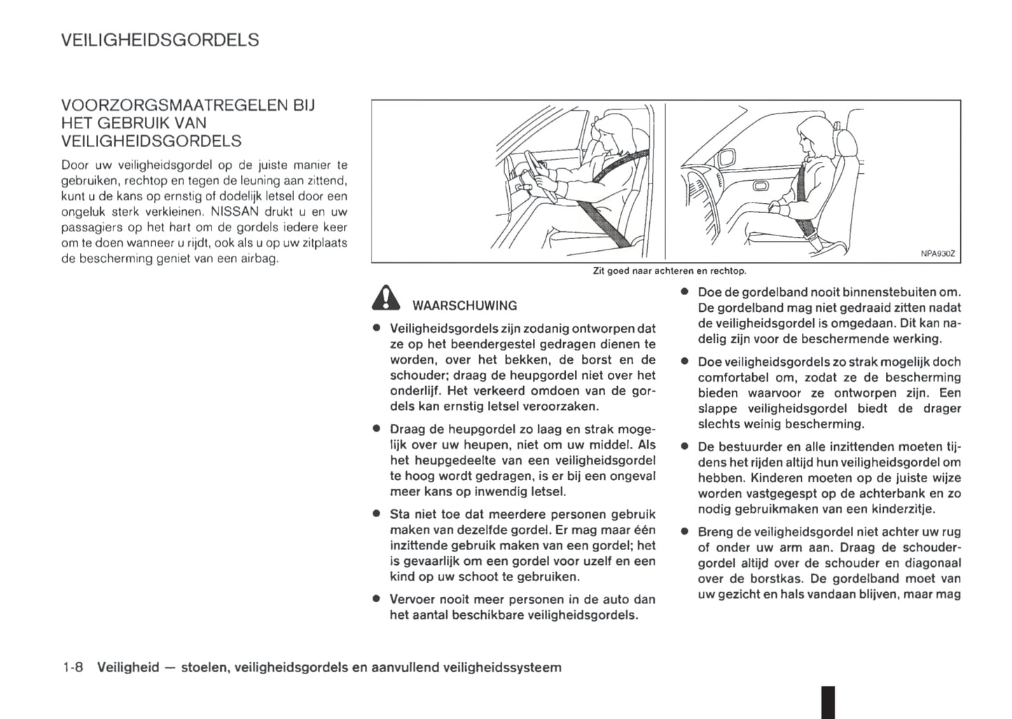 2011-2012 Nissan NV200/NV200 Evalia Owner's Manual | Dutch