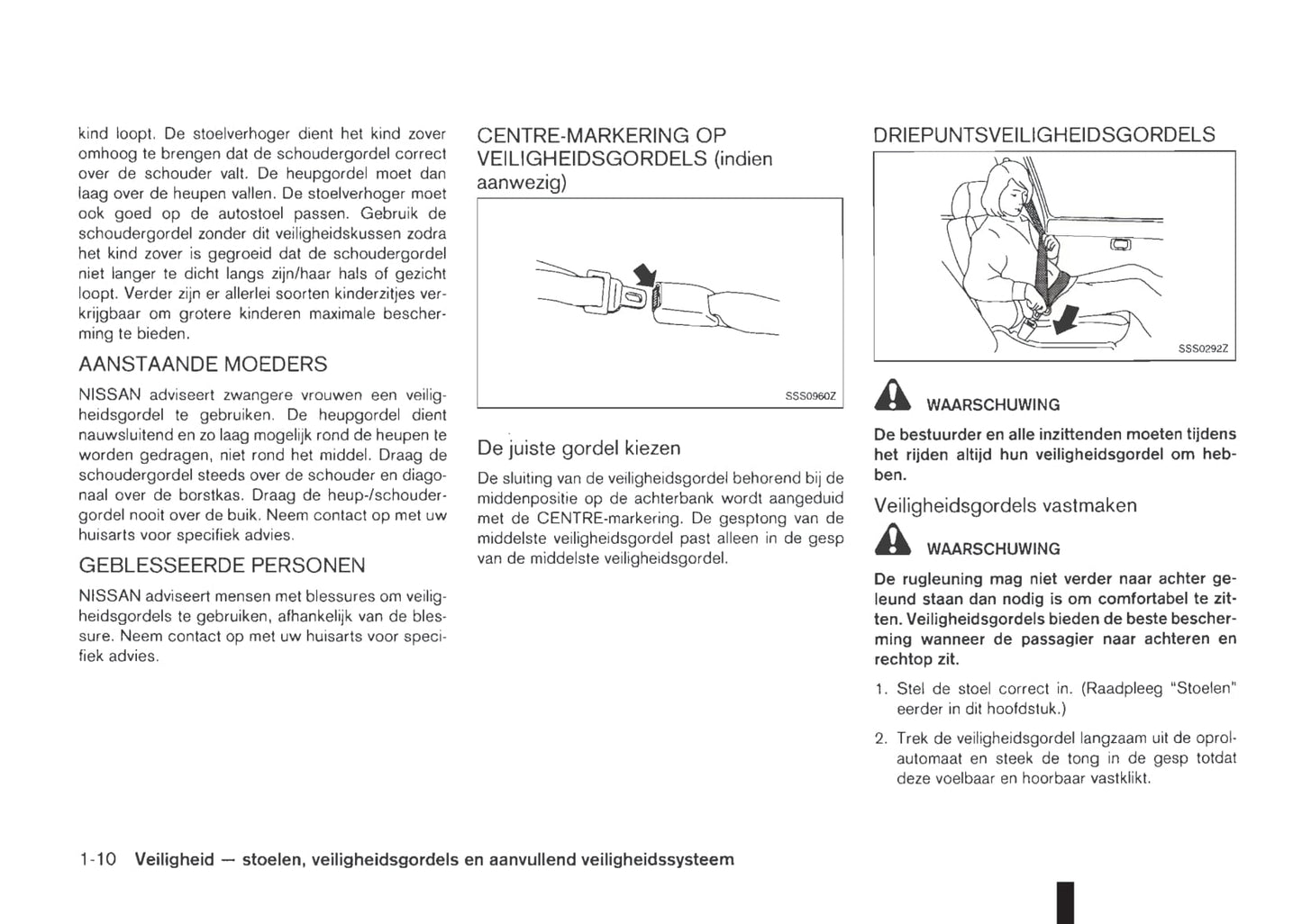 2011-2012 Nissan NV200/NV200 Evalia Owner's Manual | Dutch