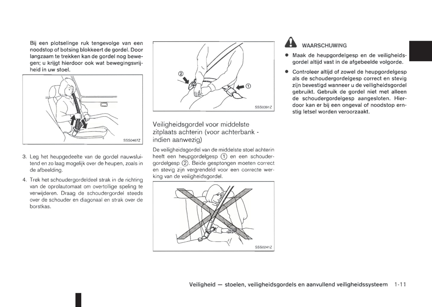 2011-2012 Nissan NV200/NV200 Evalia Owner's Manual | Dutch