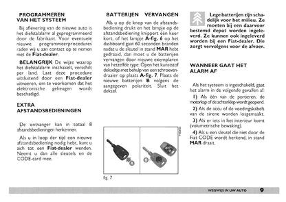 2000-2001 Fiat Punto Bedienungsanleitung | Niederländisch