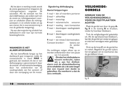 2000-2001 Fiat Punto Bedienungsanleitung | Niederländisch