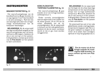 2000-2001 Fiat Punto Bedienungsanleitung | Niederländisch