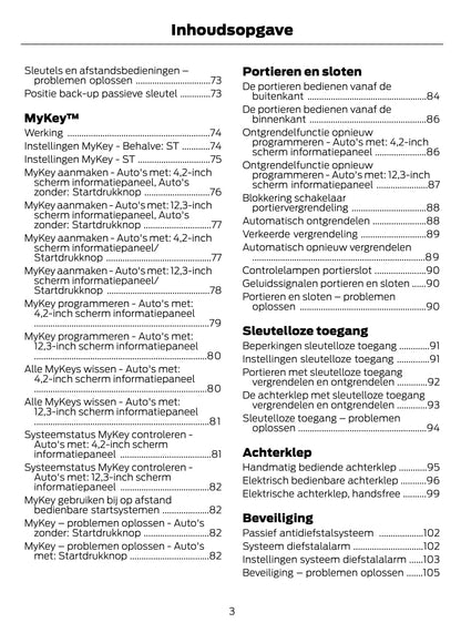 2020-2021 Ford Focus/Focus Hybrid Owner's Manual | Dutch