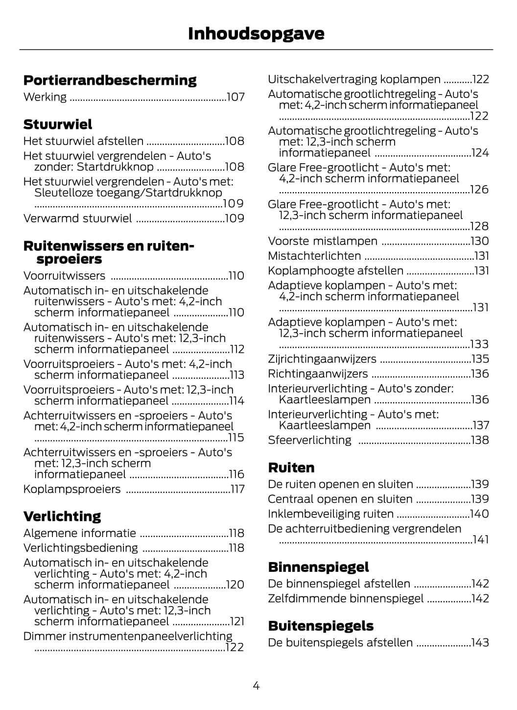 2020-2021 Ford Focus/Focus Hybrid Owner's Manual | Dutch