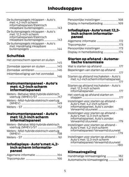 2020-2021 Ford Focus/Focus Hybrid Owner's Manual | Dutch