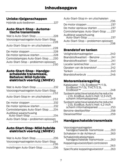 2020-2021 Ford Focus/Focus Hybrid Owner's Manual | Dutch