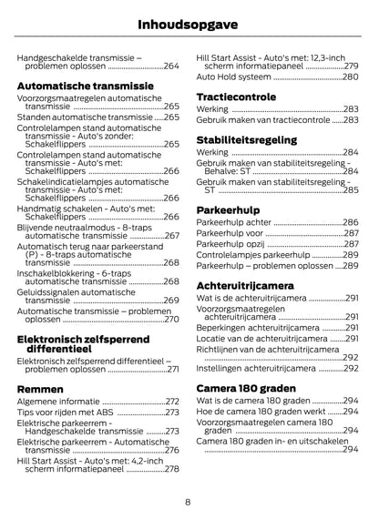 2020-2021 Ford Focus/Focus Hybrid Owner's Manual | Dutch