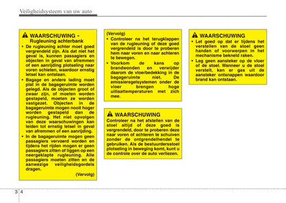 2011-2012 Kia Sorento Owner's Manual | Dutch