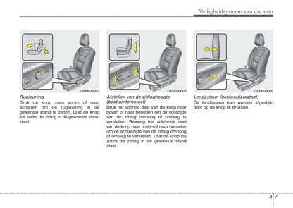 2011-2012 Kia Sorento Owner's Manual | Dutch