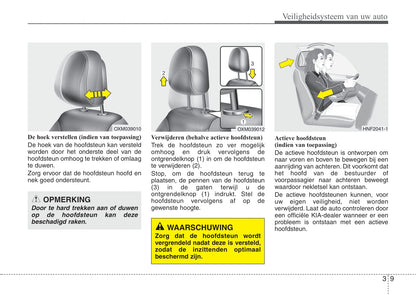 2011-2012 Kia Sorento Owner's Manual | Dutch