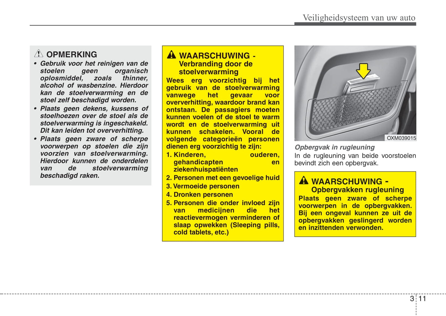 2011-2012 Kia Sorento Owner's Manual | Dutch