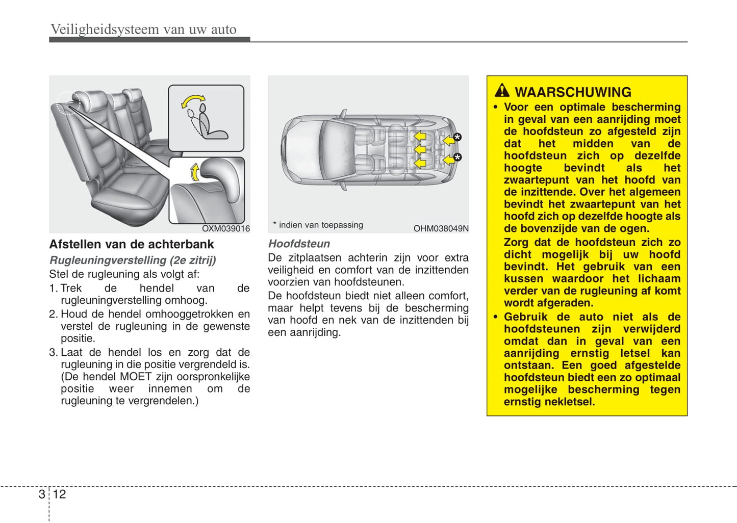 2011-2012 Kia Sorento Owner's Manual | Dutch