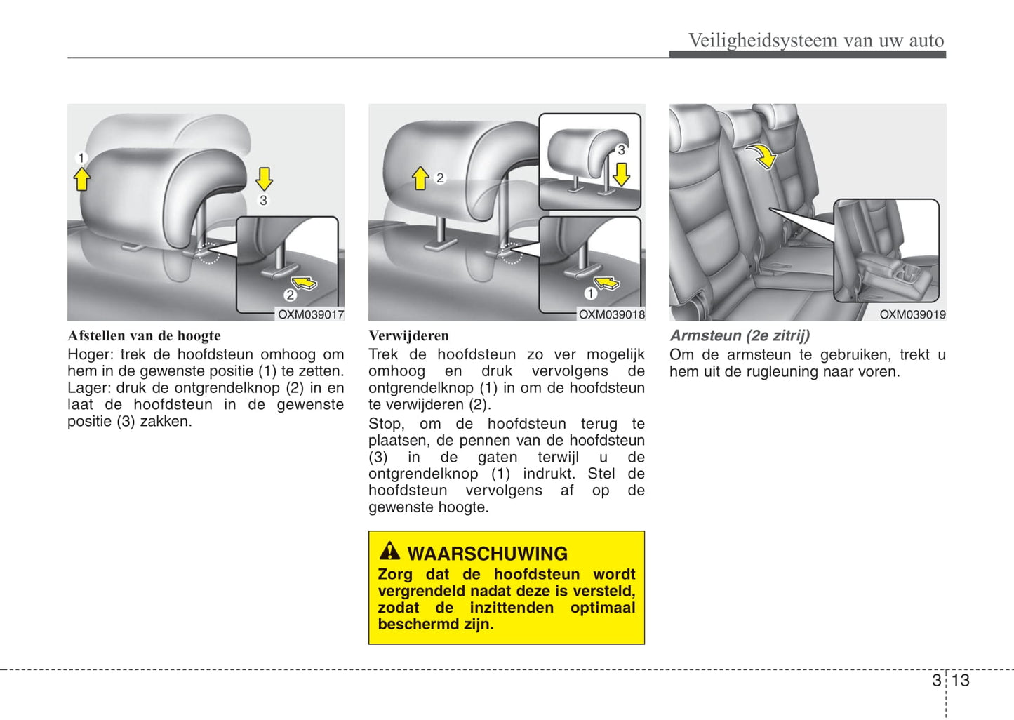 2011-2012 Kia Sorento Owner's Manual | Dutch