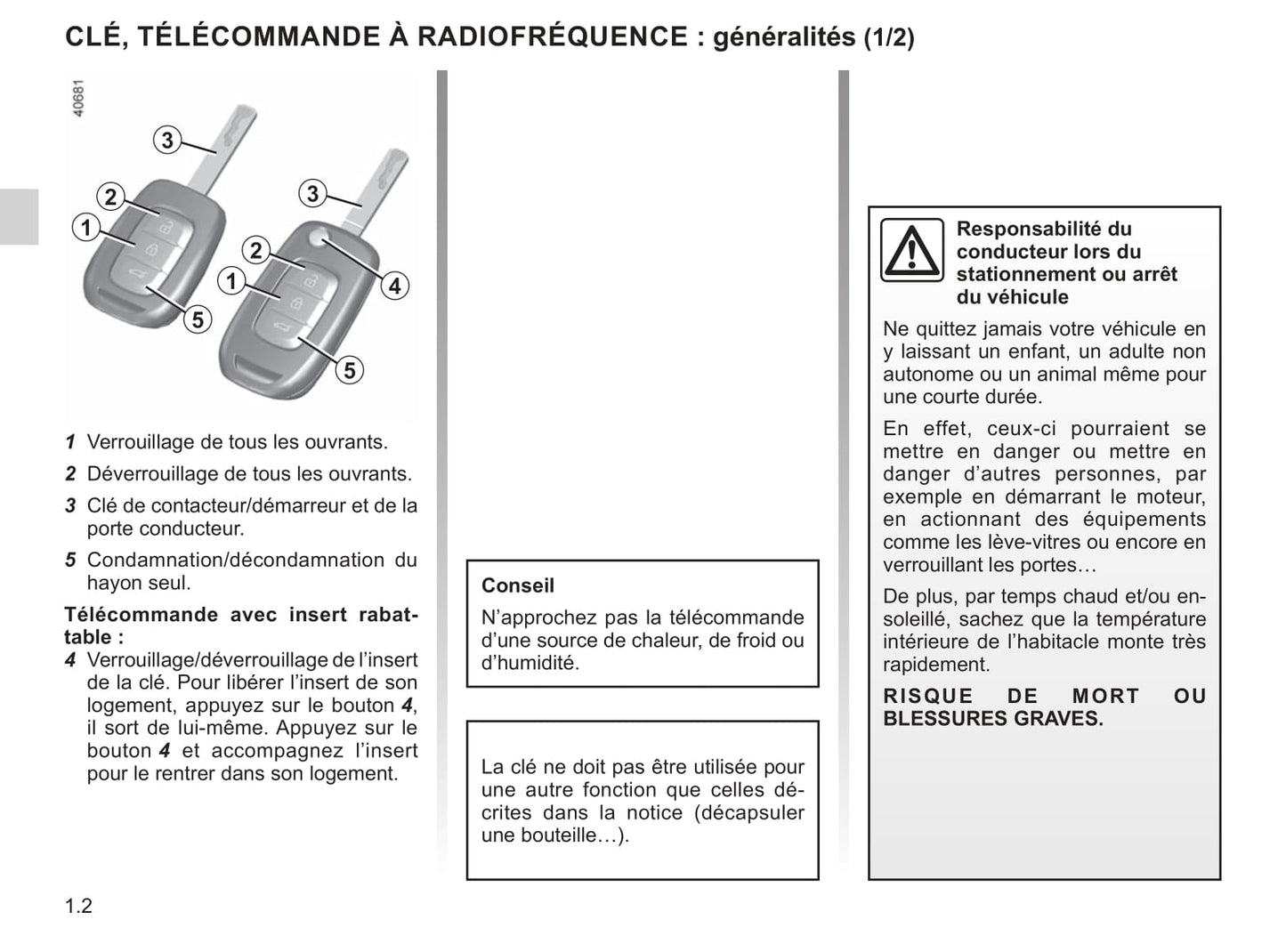 2019 Renault Clio Owner's Manual | French