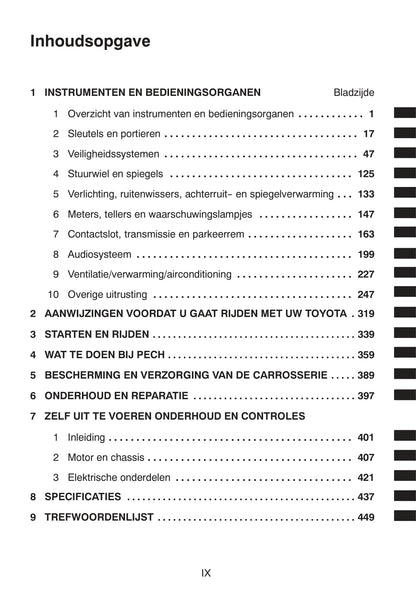 2008-2009 Toyota Land Cruiser 120 Owner's Manual | Dutch